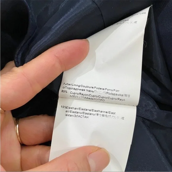 BOSS-Hugo Boss fundamental Wool navy suit blazer